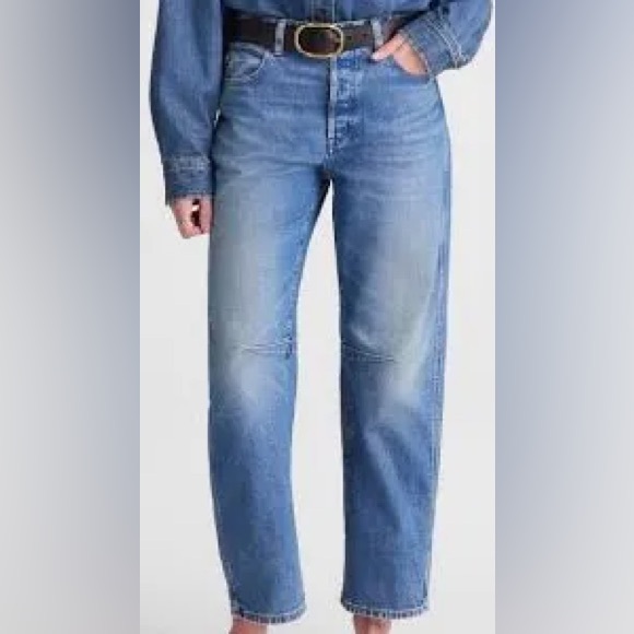 Madewell Denim - Madewell Women’s 100% Cotton Darted Barrel Leg Button Fly Jean 31